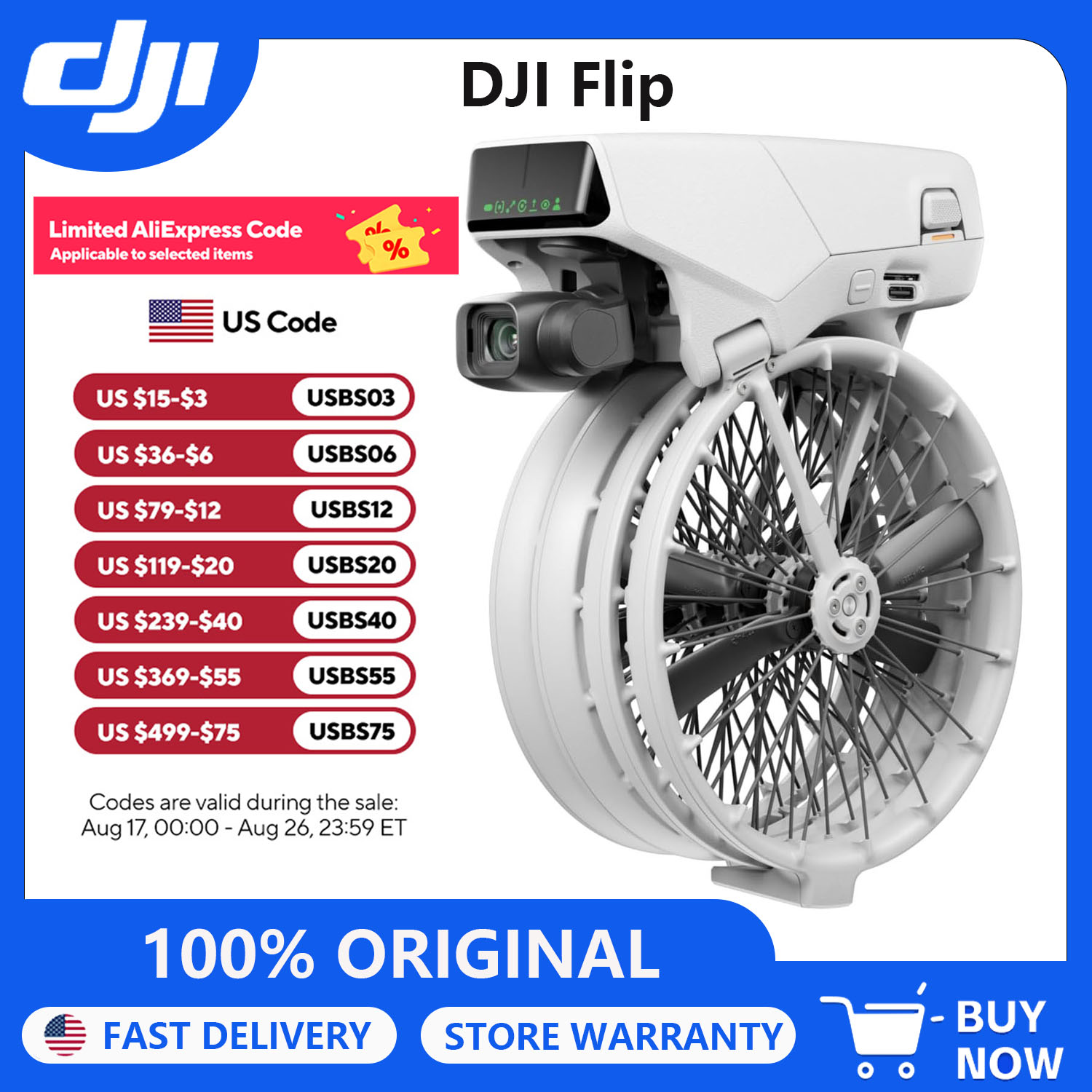Refurbished DJI Drones Flip Fl - đánh giá và giá Drone Gimbal 2 Axis